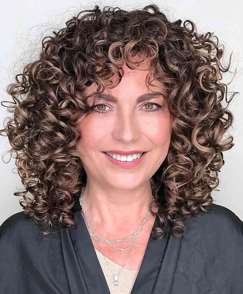 Wearable Soft Curls for Women Aged 50 with Mid-Length Hair