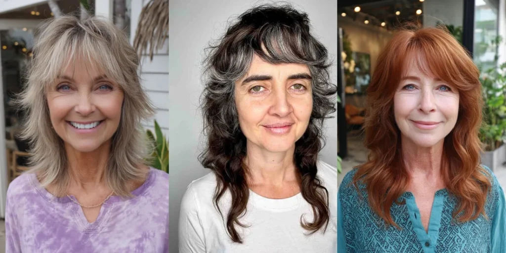 50 Stylish Medium Shag Hairstyles for Women Over 60 to Rock