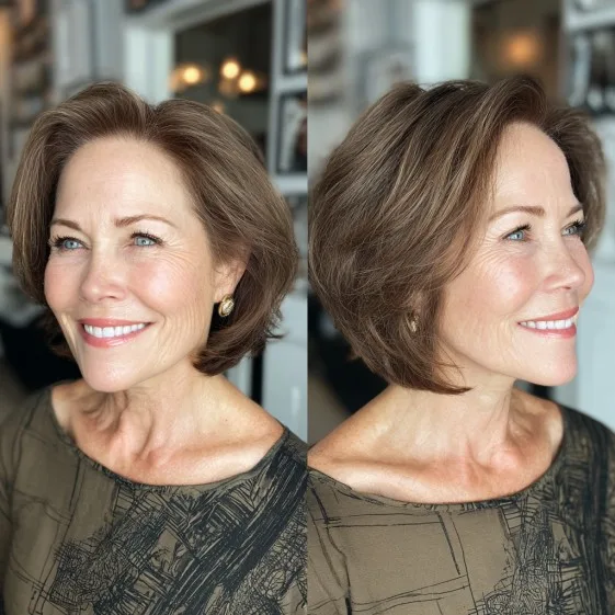 Beautifully Textured Inverted Bob with Soft Layers