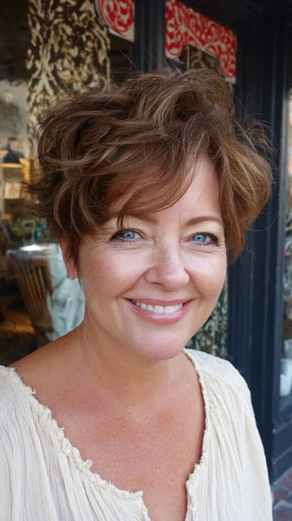 Caramel Swirl Voluminous Pixie Bob