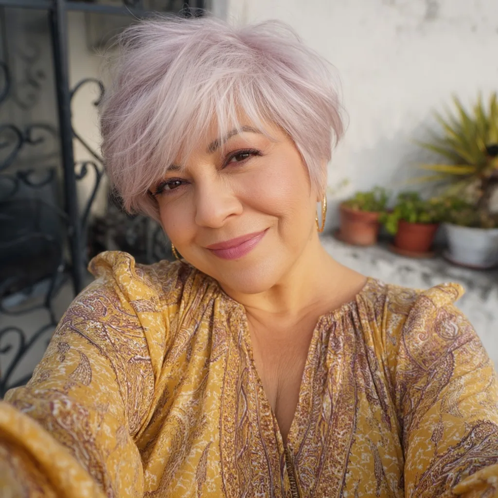 Charming Soft Pink Pixie Bob with Textured Layers