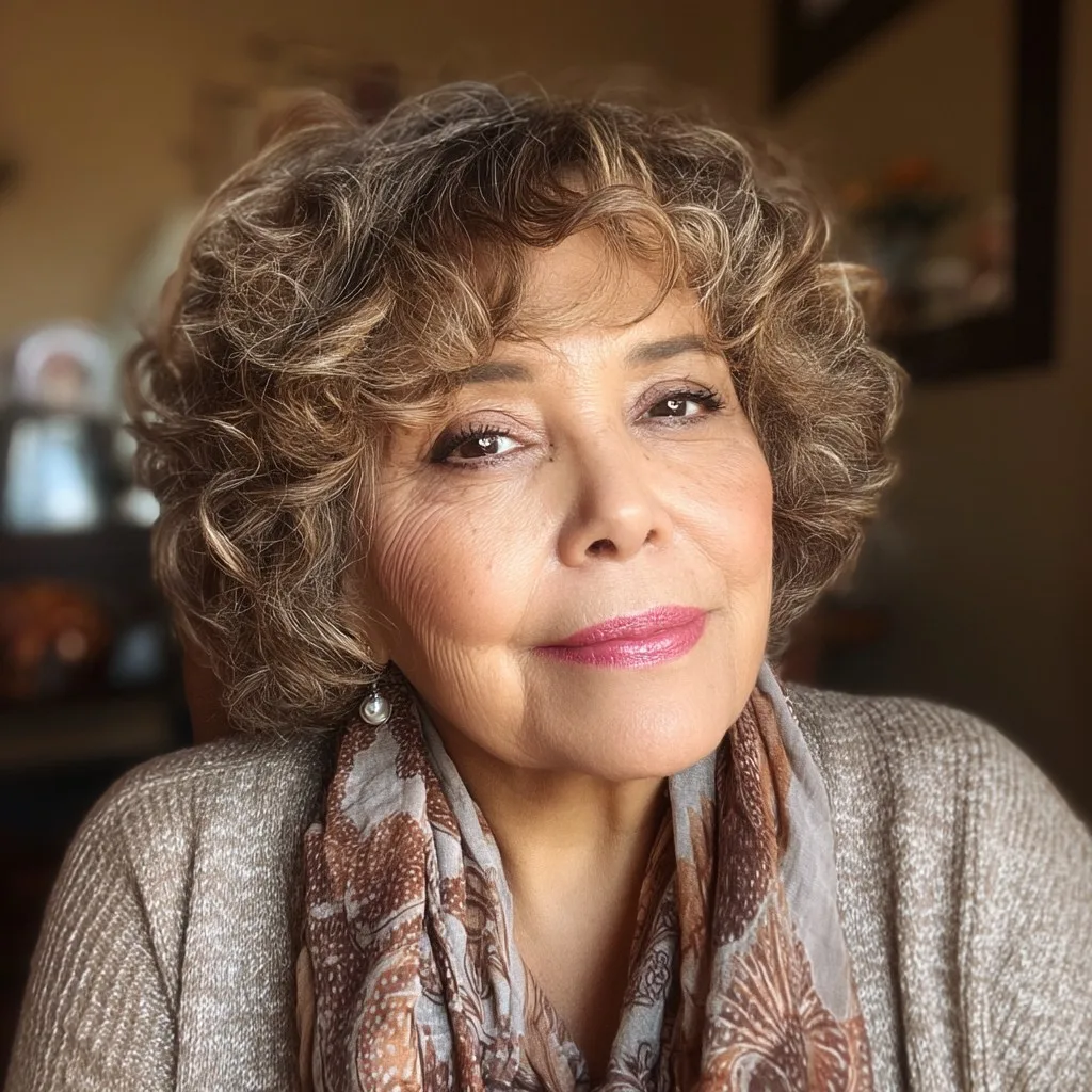 Chic Curly Short Cut with Soft Layers