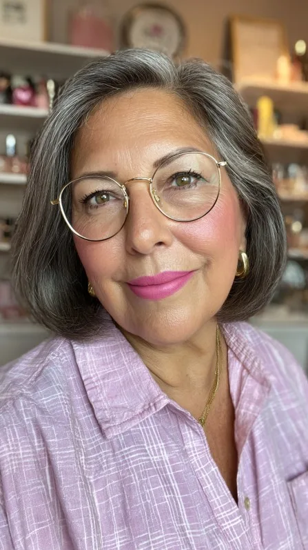 Chic Gray Bob with Soft Volume