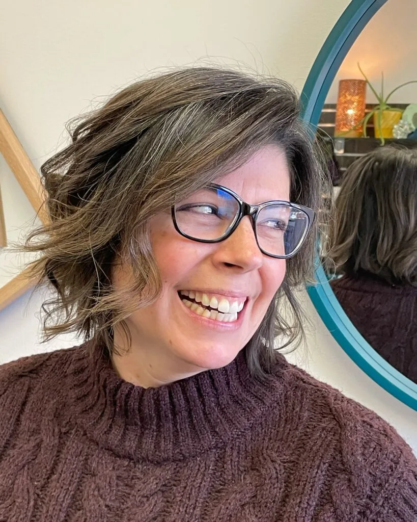 Chic Layered Bob with Soft Texture