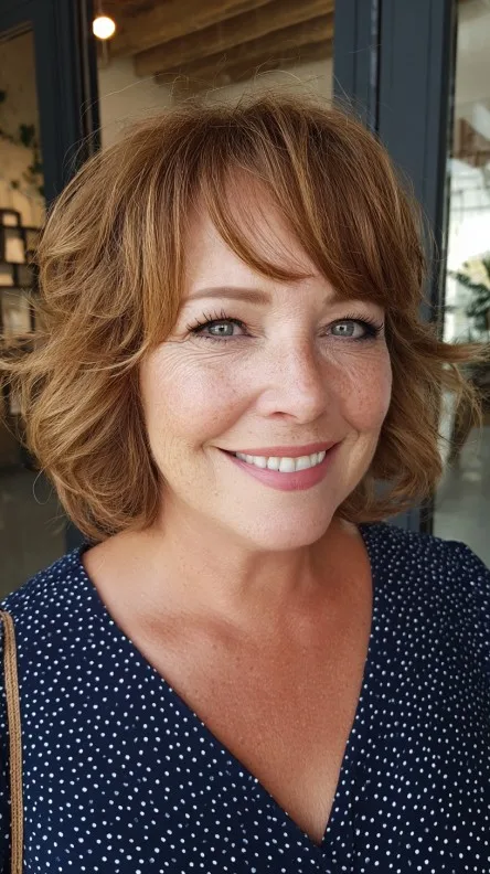 Chic Layered Bob with Soft Waves