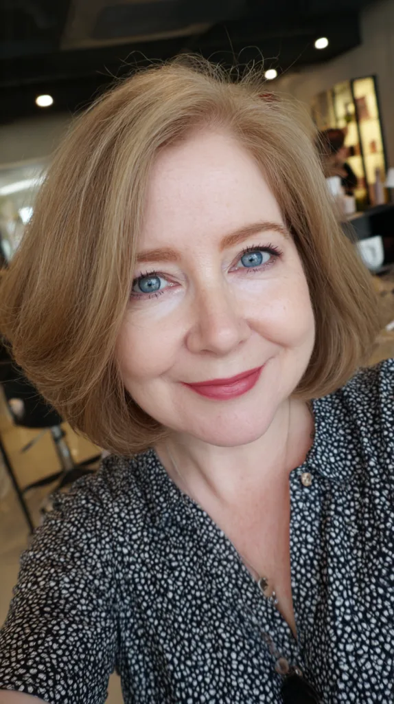 Chic Layered Bob with Subtle Highlights