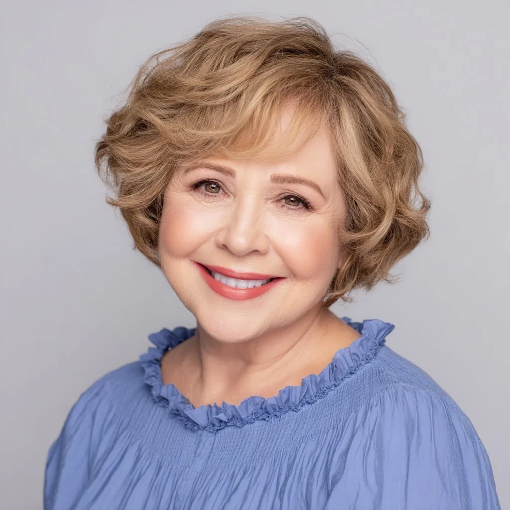 Chic Short Curly Cut with Soft Volume
