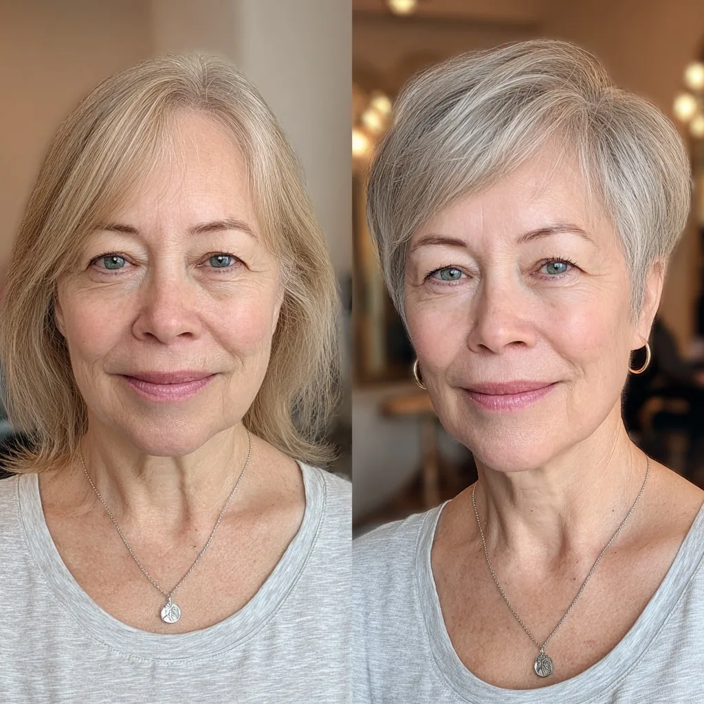 Chic Silver Pixie with Soft Texturing
