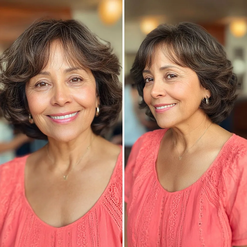 Chic Soft Layered Bob with Gentle Waves