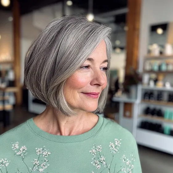 Chic Softly Textured Inverted Bob with Subtle Layers