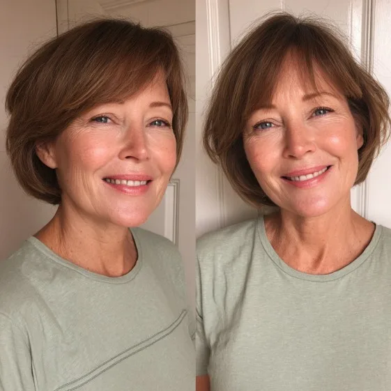 Chic Textured Bob with Effortless Volume