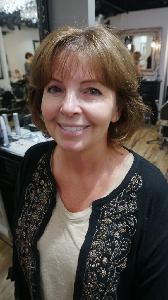 Chic Textured Bob with Face-Framing Bangs
