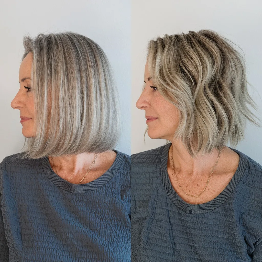 Chic Textured Bob with Soft Waves