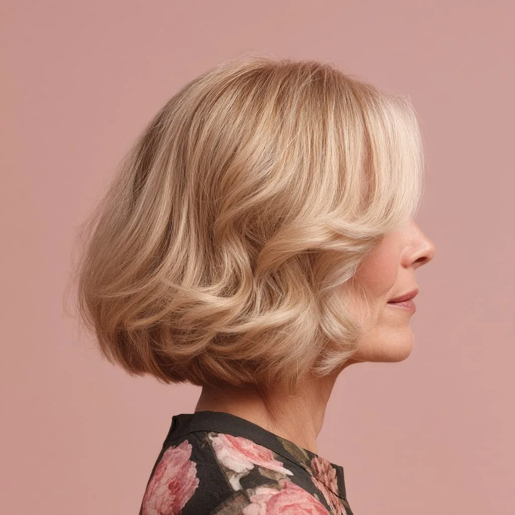 Chic Textured Bob with Soft Waves