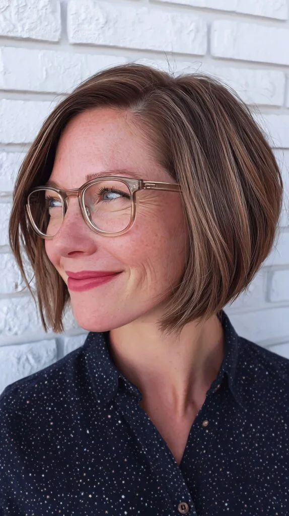 Chic Textured Bob with Subtle Warm Undertones