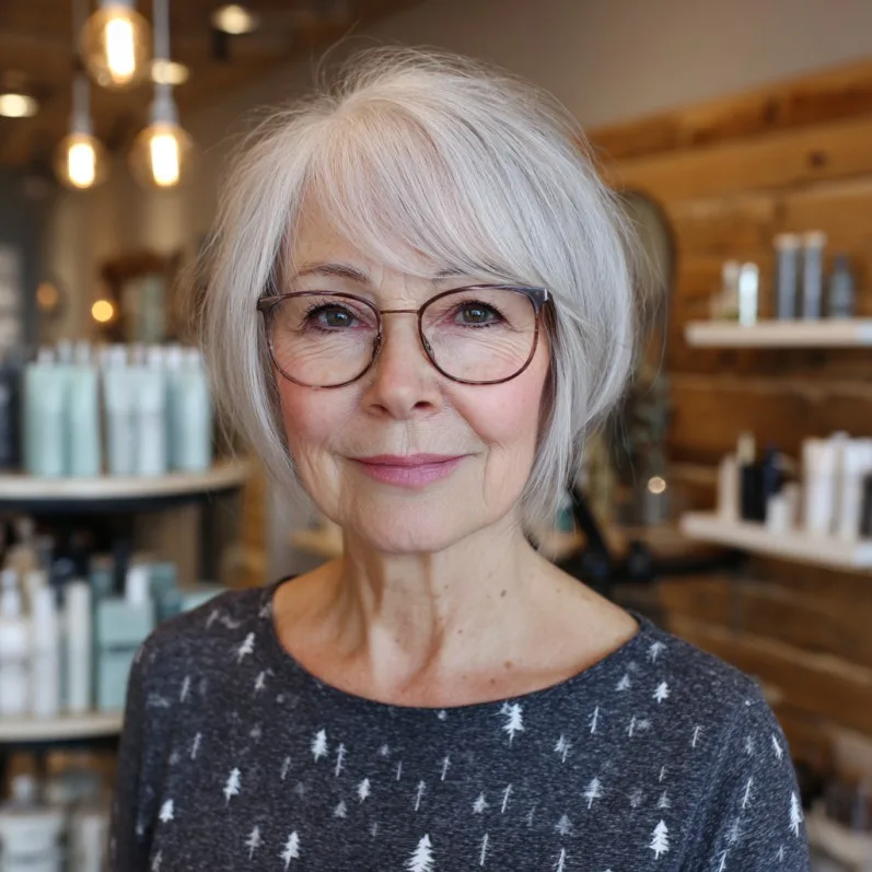 Chic Textured Jaw-Length Bob with Subtle Layers