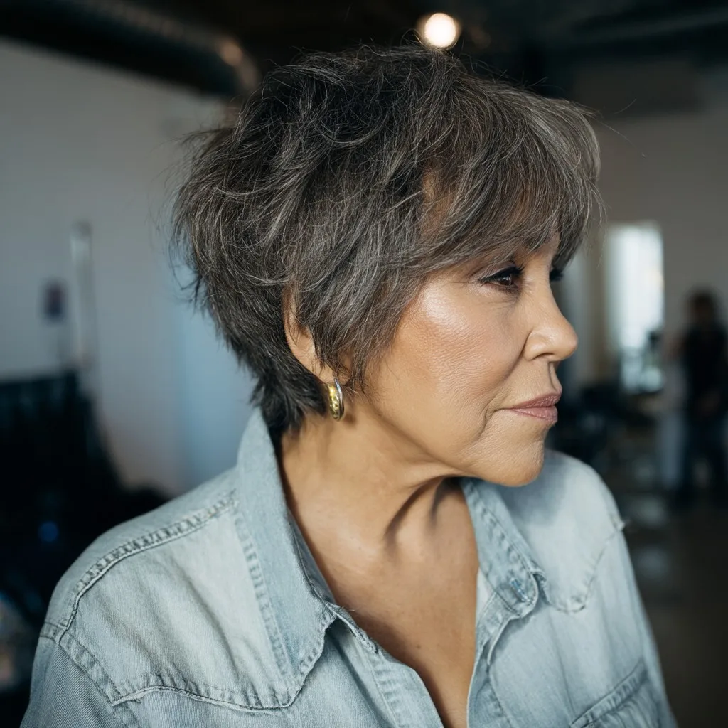 Chic Textured Pixie Bob with Subtle Layers