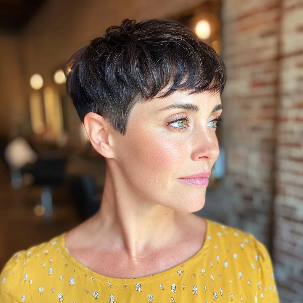 Chic Textured Pixie Cut with Defined Layers