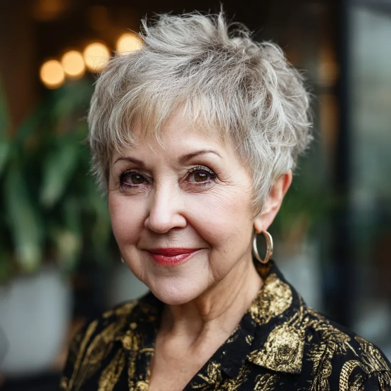 Chic Textured Pixie Cut with Soft Layers