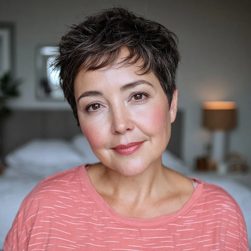 Chic Textured Pixie Cut with Soft Layers