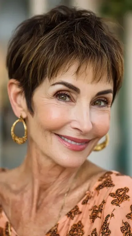 Chic Textured Pixie Cut with Subtle Dimension