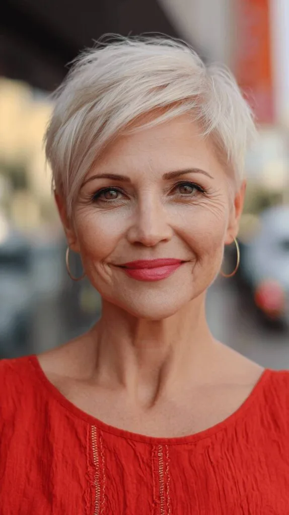 Chic Textured Pixie Cut with Subtle Layers