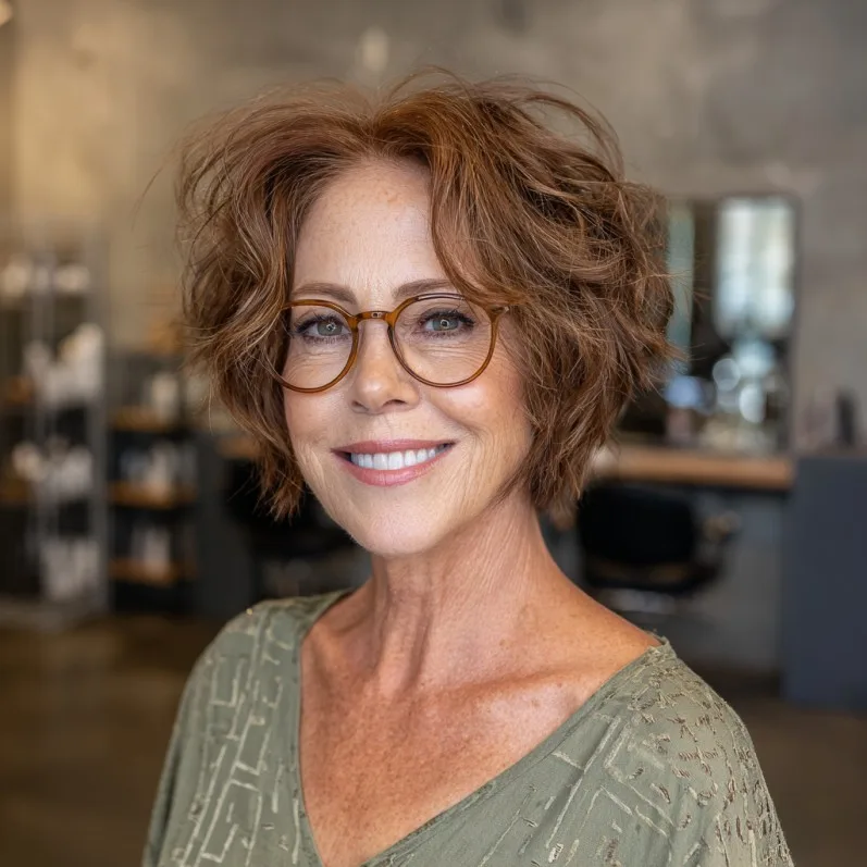 Chic Textured Short Bob with Soft Volume