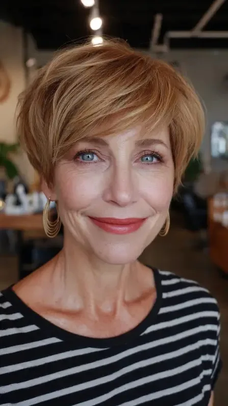Chic Textured Short Cut with Soft Layers