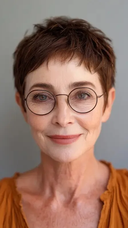 Chic Textured Short Pixie Cut with Soft Layers
