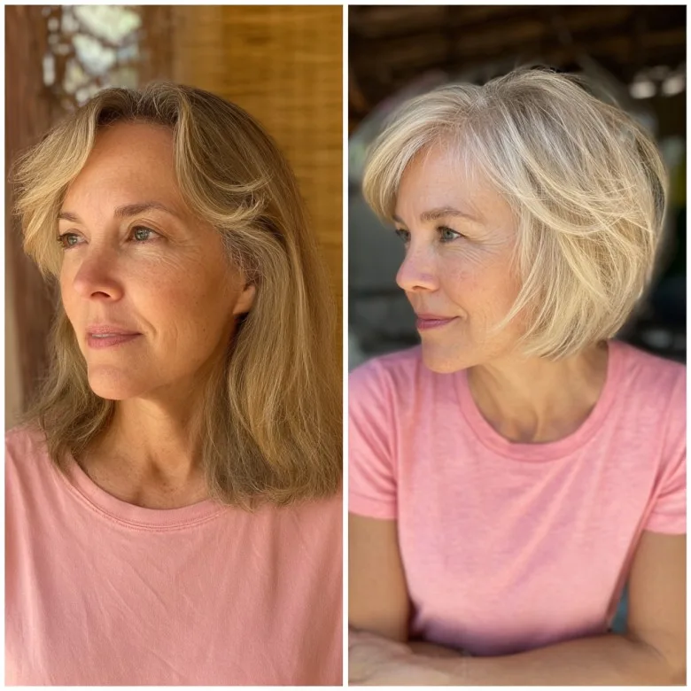 Chic Textured Short Stacked Bob with Lively Layers