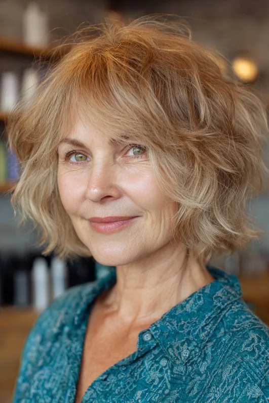 Choppy Textured Bob with Soft Volume