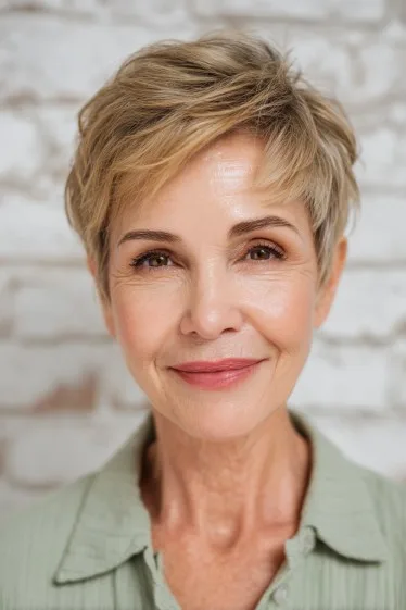 Choppy Textured Pixie Cut with Soft Volume