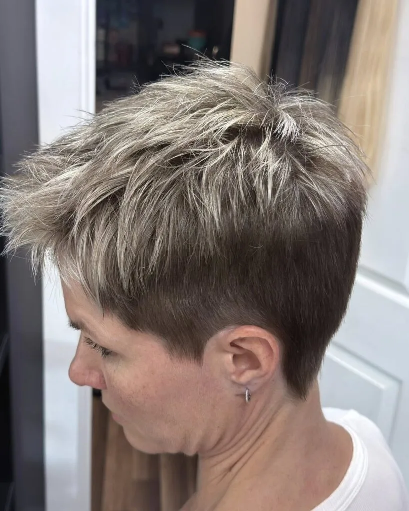 Dynamic Textured Pixie Cut with Lively Layers