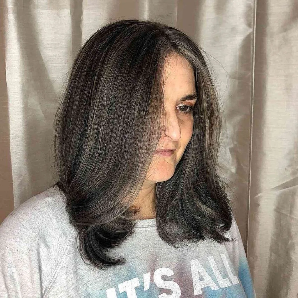 Effortless Medium-Length Hairstyle