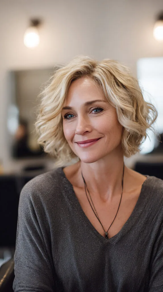 Effortless Textured Waves for Mature Women