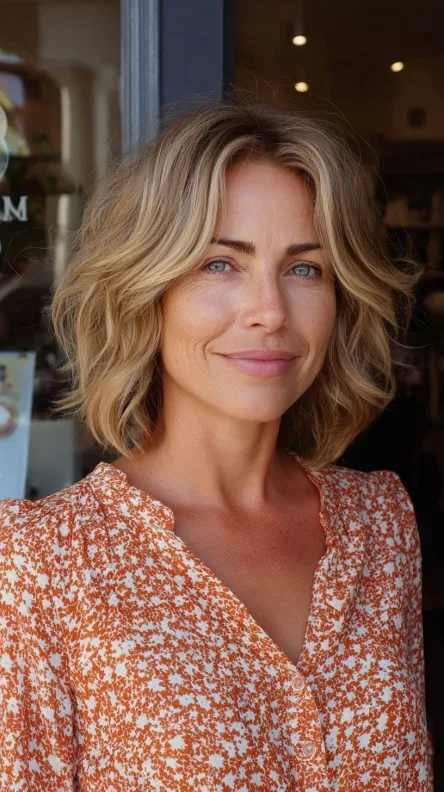 Effortlessly Chic Light Brown Beachy Waves