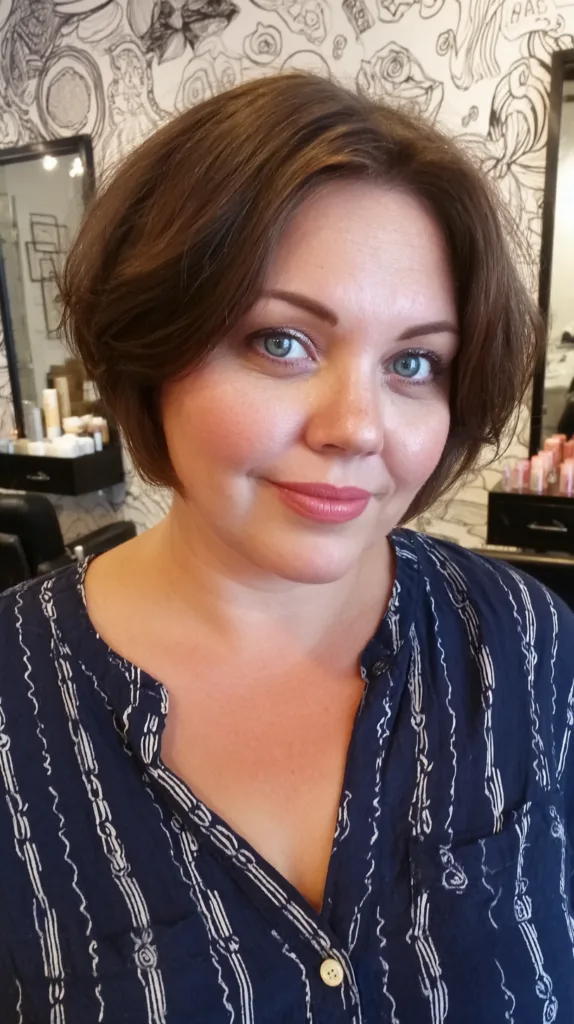 Elegant Short Layered Cut with Subtle Volume