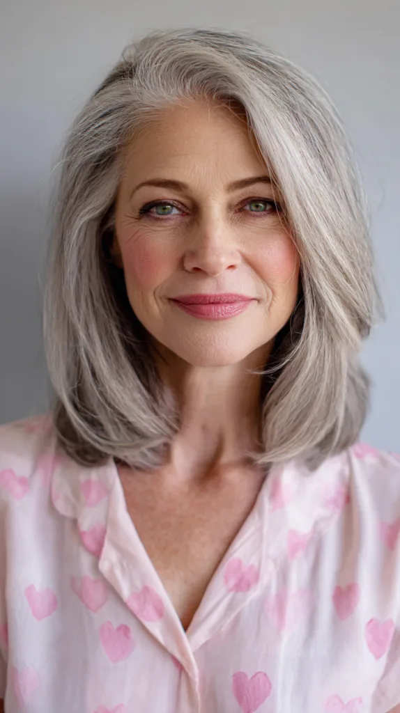 Elegant Silver Layered Cut with Subtle Movement