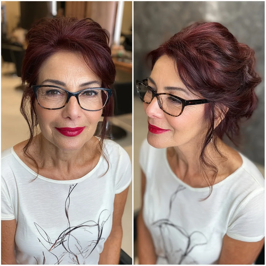 Elegant Voluminous Updo with Soft Waves
