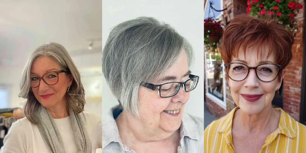 50 Most Ideal Hairstyles for Women Over 60 with Glasses