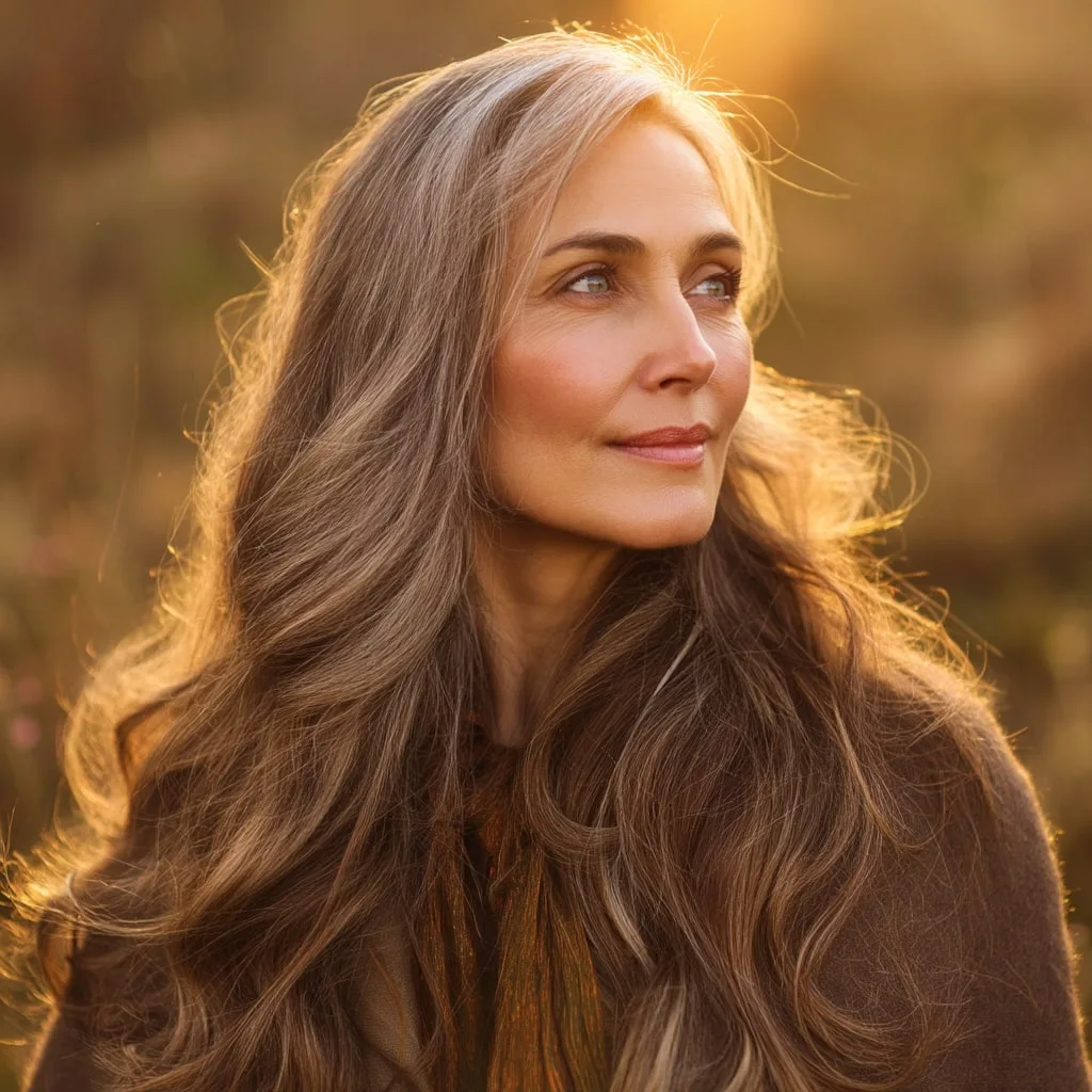 Long and Luscious Soft Waves with Subtle Highlights