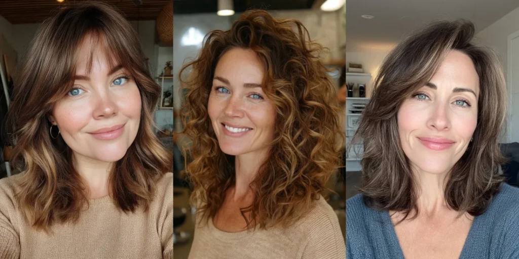 25 Flattering Medium Length Haircuts with Layers for Women Over 40