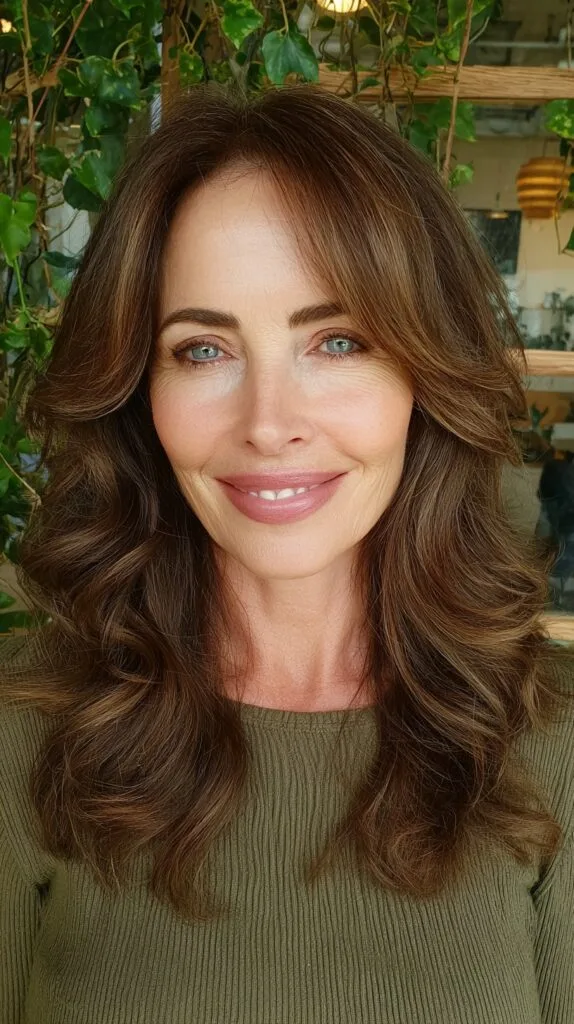 Mid-Length Feathered Waves with Face-Framing Layers