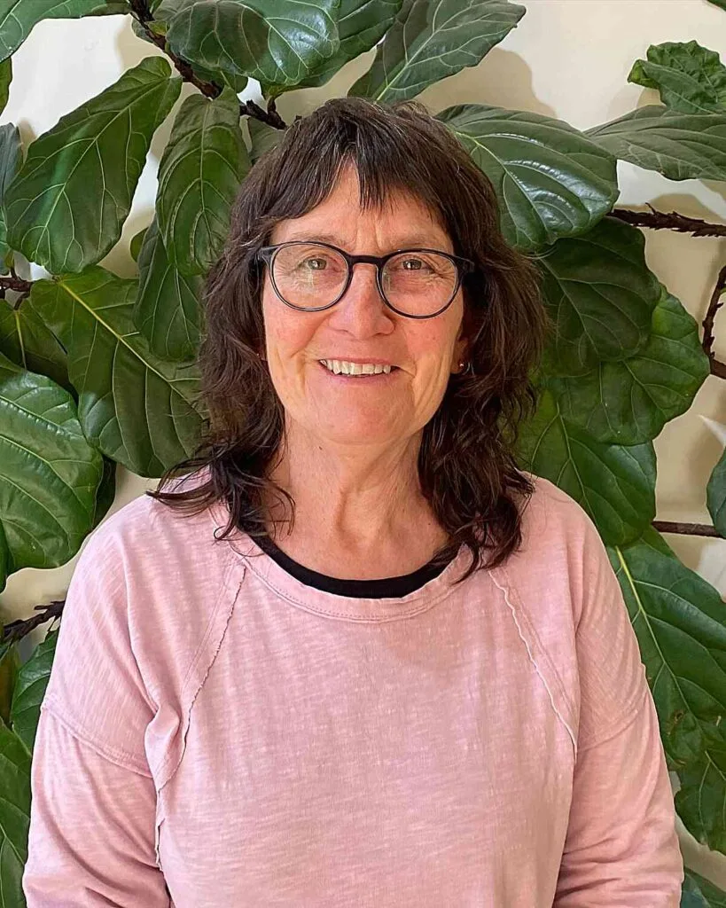 Mid-Length Layered Textured Shag with Short Bangs for Women Over 60