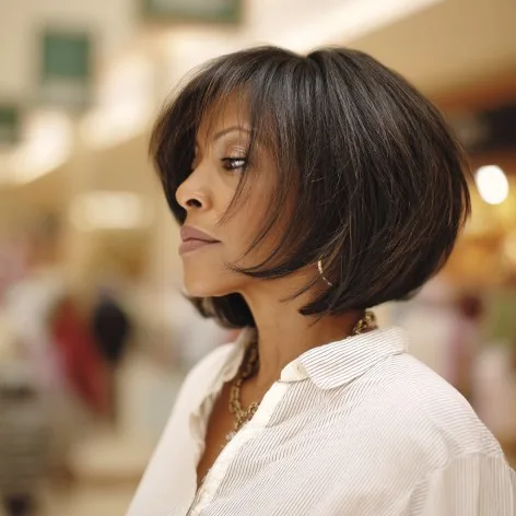 Modern Angled Bob with Soft Layers
