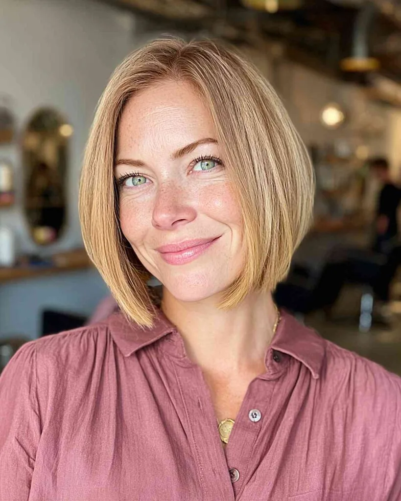 Modern Blunt Bob with Subtle Layers