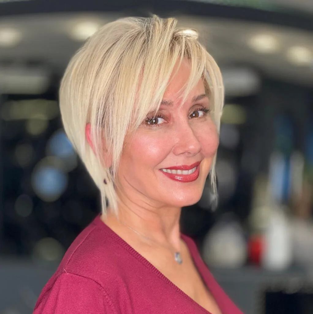 Modern Edgy Short Cut with Soft Bangs