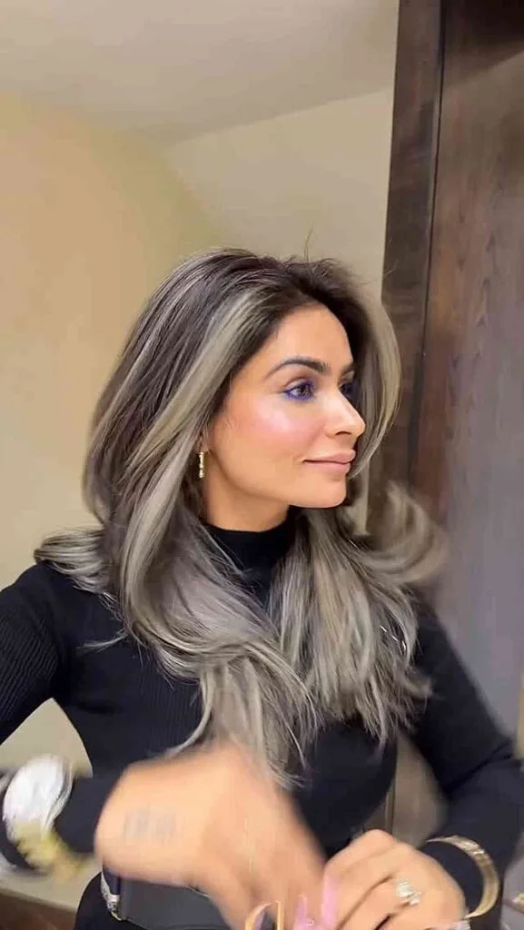 Modern Layered Cut with Cool Tones