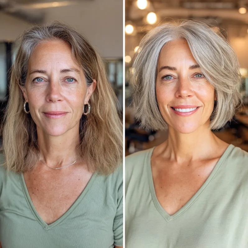 Modern Shattered Bob with Soft Waves