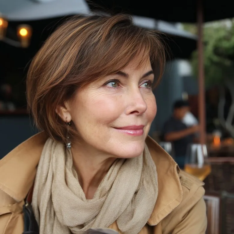 Modern Short Stacked Bob with Subtle Layers